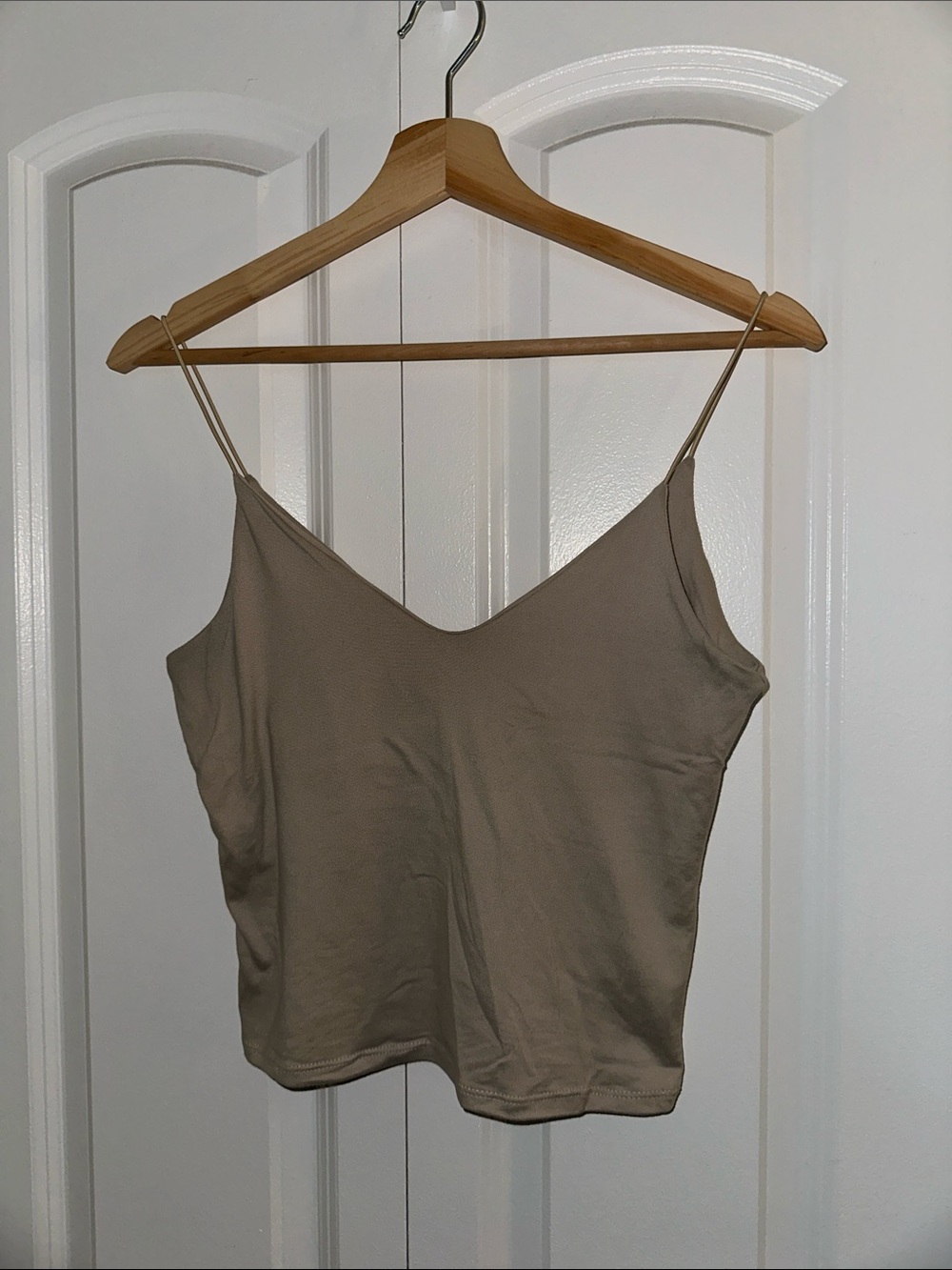 Women's Taupe Spaghetti Strap Camisole Top